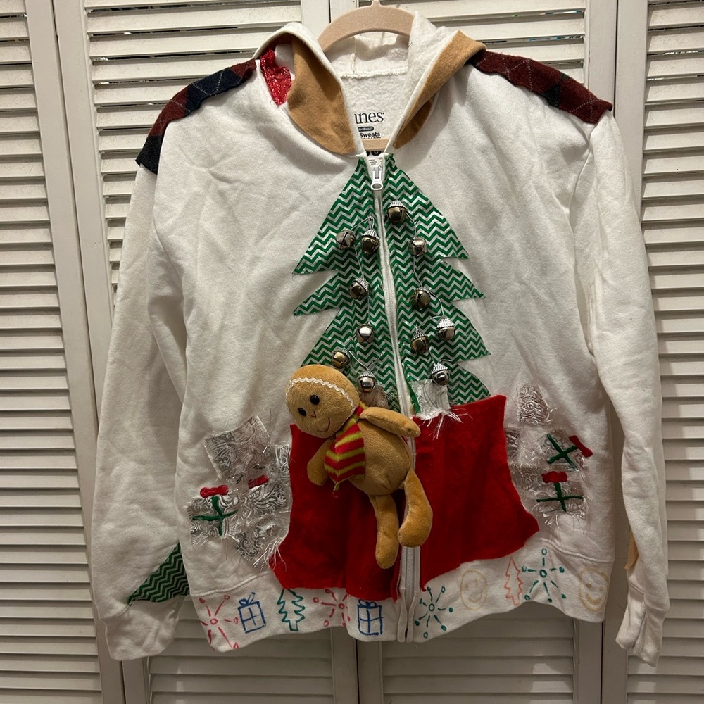 Christmas Ugly Sweater Hoodie, double design